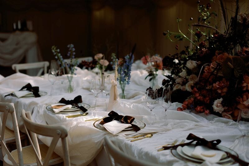 A stunning tablescape by blacksaucers, table ware suppliers in Kent