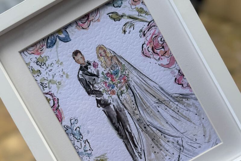 A bride and groom portrait created during a wedding at Solton Manor, Kent, England