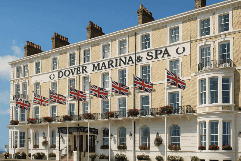 Dover Marina and Spa, on Dover sea front in Kent, England