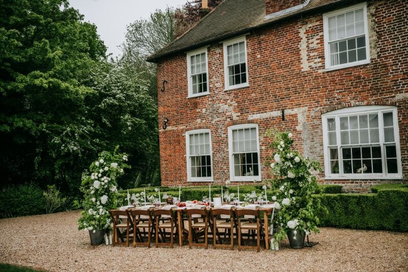 Perfect for a summer or late evening wedding, An intimate dining experience at Solton Manor, between Dover and Deal, Thanet, Kent, England, styled by Lisa Marie