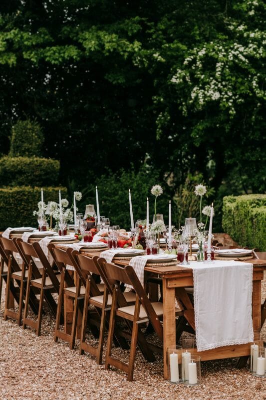 Perfect for a summer or late evening wedding, An intimate dining experience at Solton Manor, between Dover and Deal, Thanet, Kent, England, styled by Lisa Marie