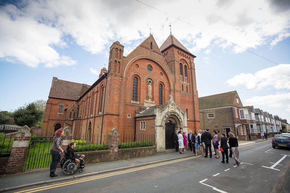 Exterior Saint Thomas' Catholic Church, Deal, near Solton Manor, Dover, Kent, England
